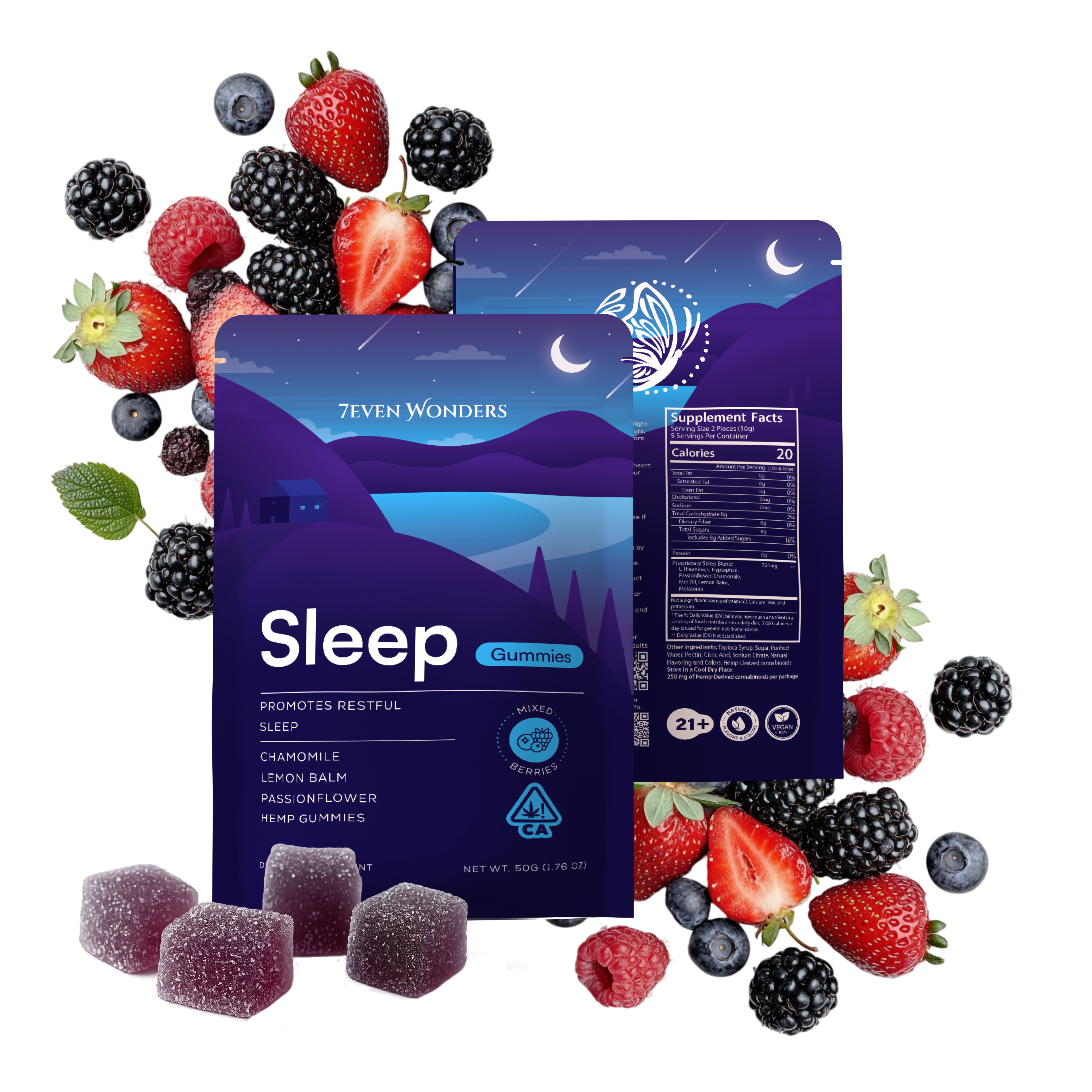 Mixed Berry Sleep Gummies – 7even Wonders
