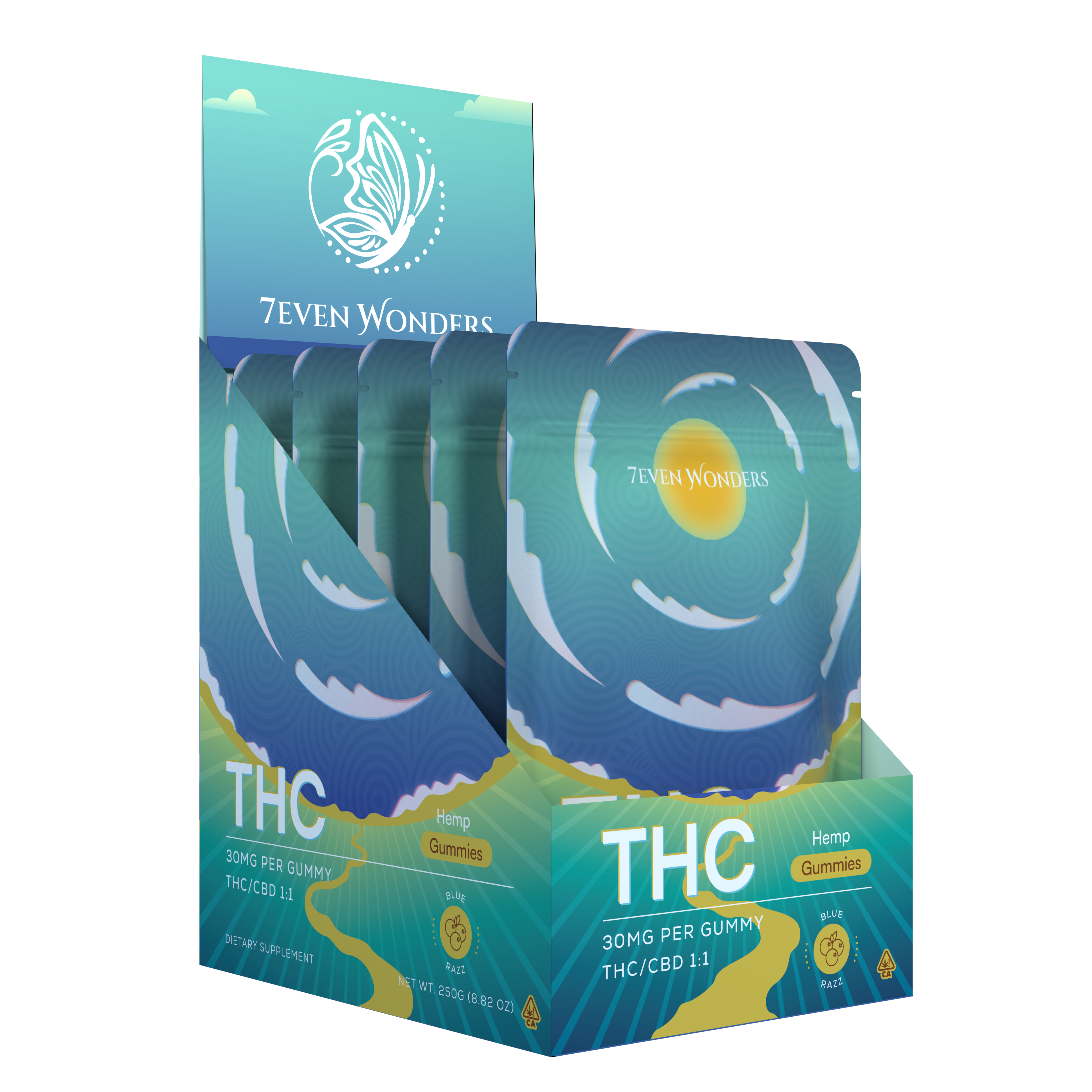 Blue Razz THC Gummies