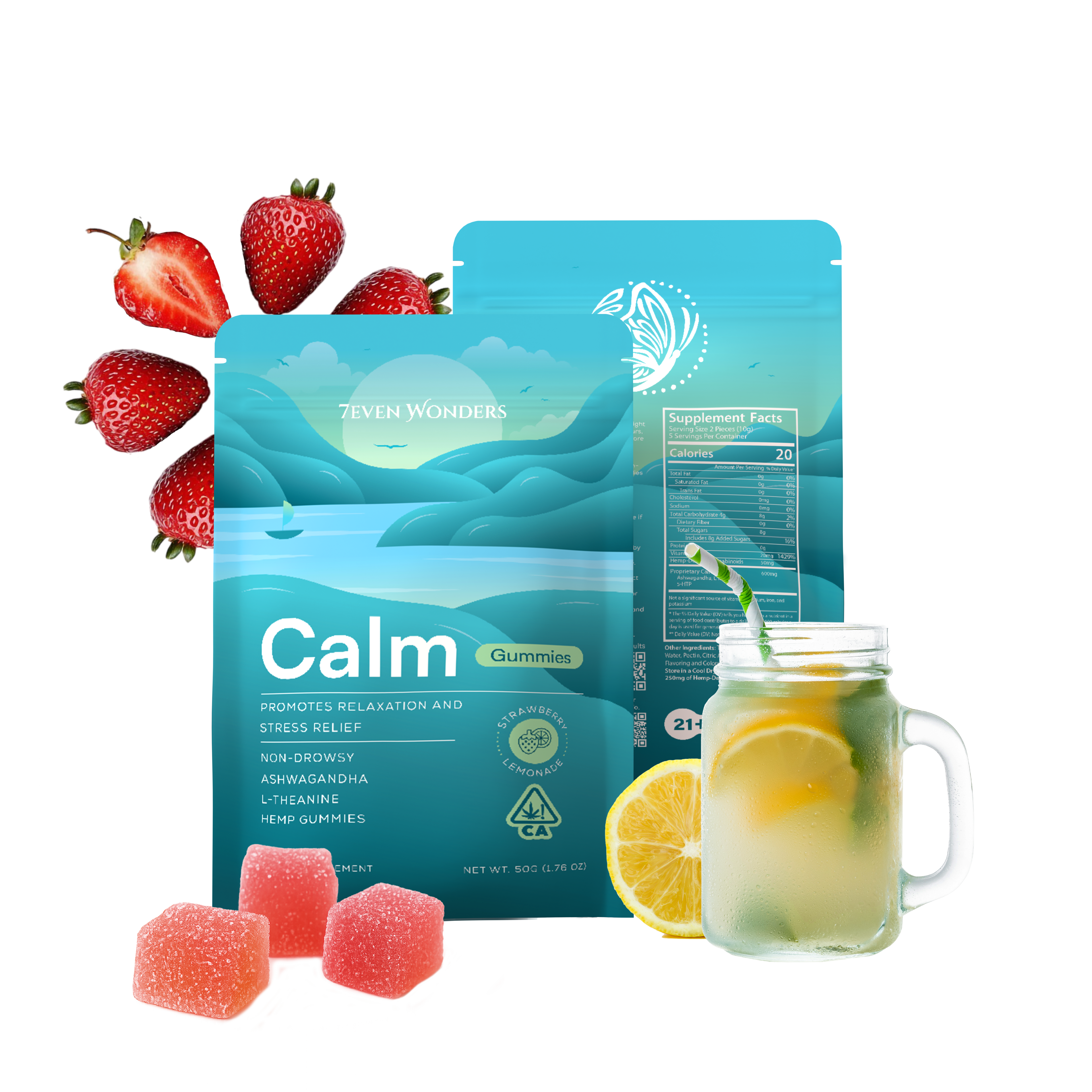 Strawberry Lemonade Calm Gummies
