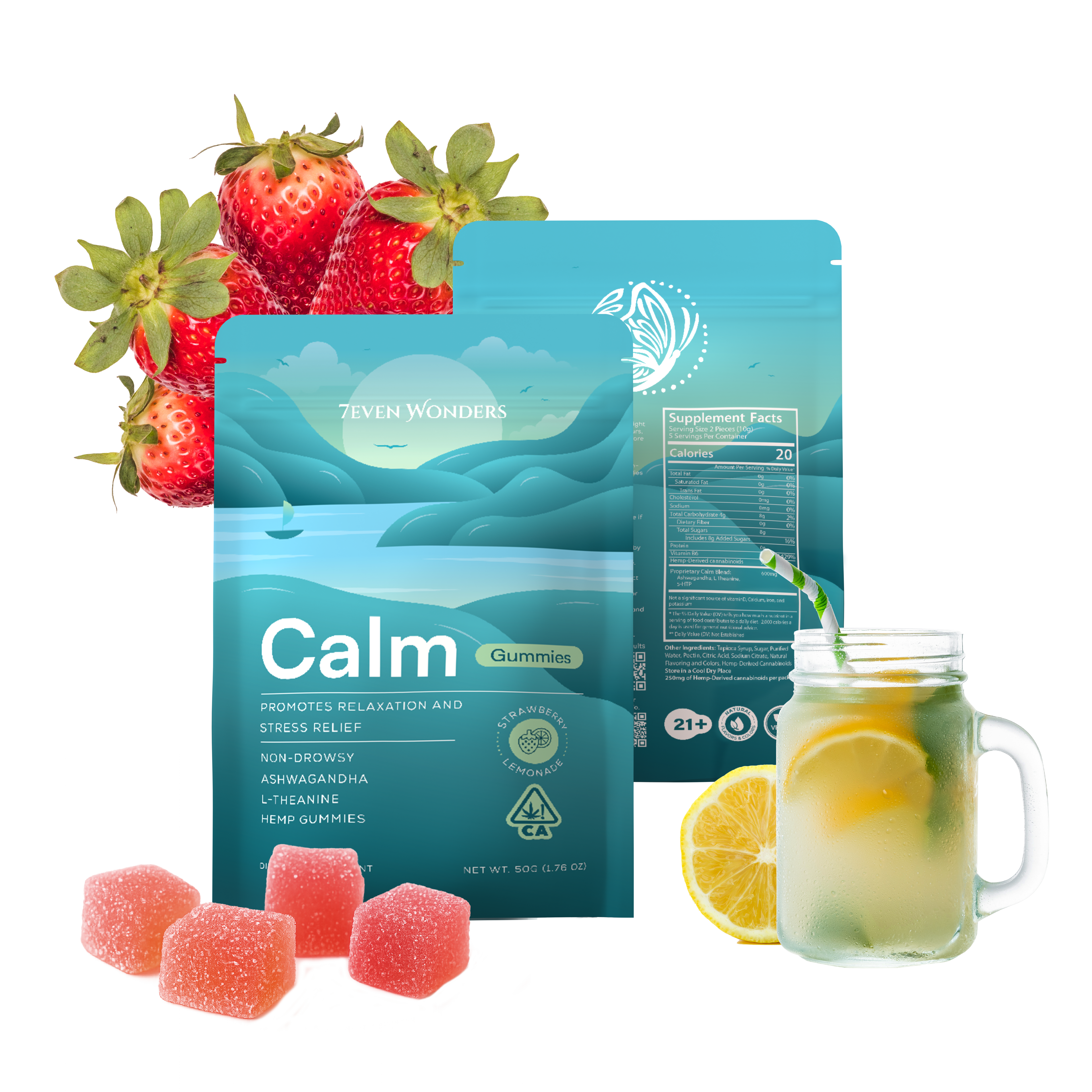 Strawberry Lemonade Calm Gummies