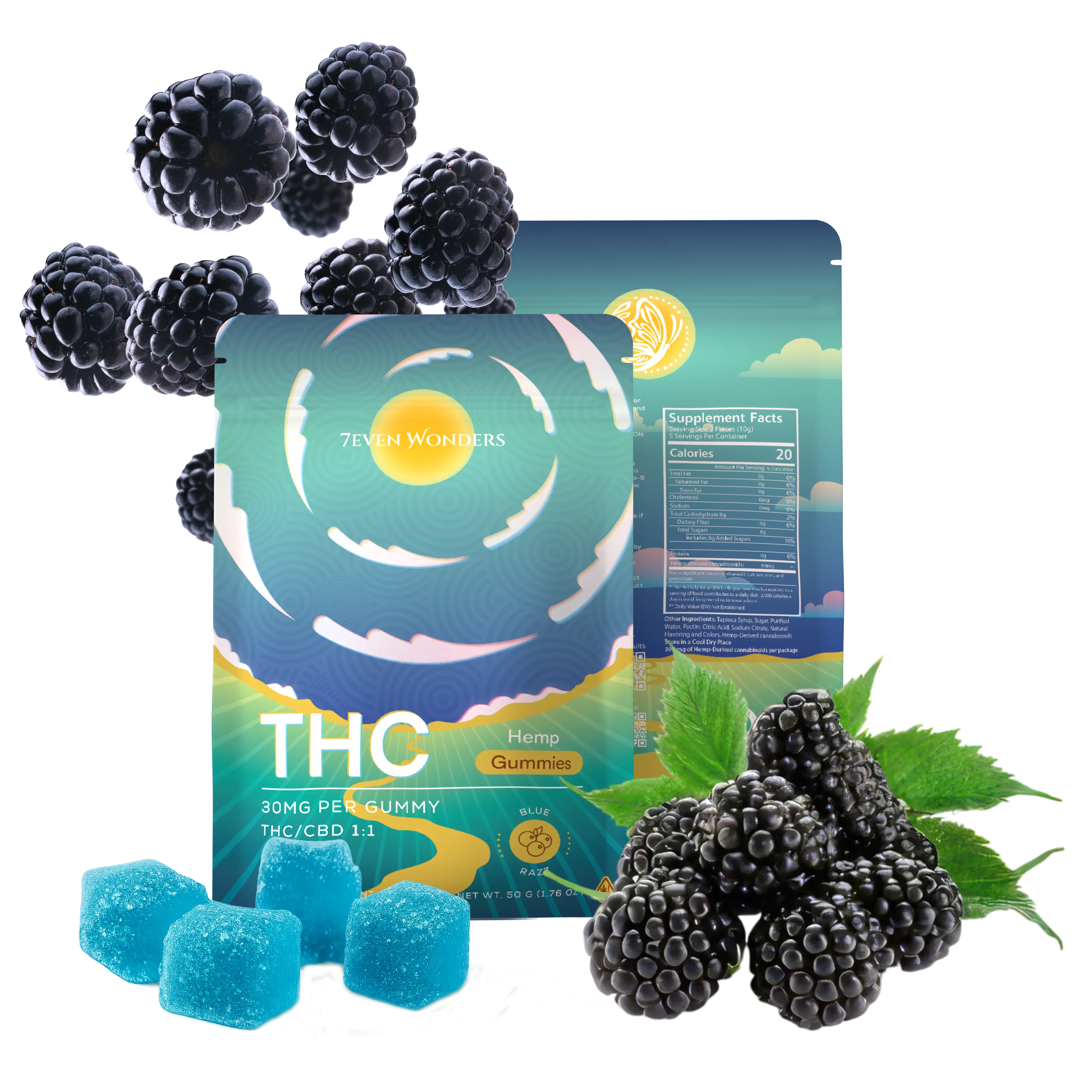 Blue Razz THC Gummies